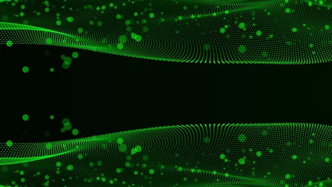 Abstract green technology pattern with glowing lines Stock Footage 340605767