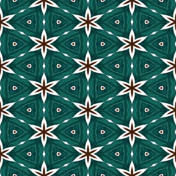 Abstract green texture or background with red stars with Christmas look made Stock Illustration