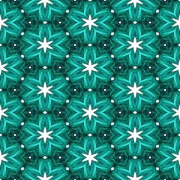 Abstract green texture or background with white stars with Christmas look mad Stock Illustration