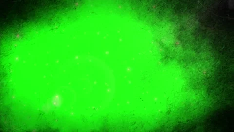 Abstract green textured background with flickering light particles and vintage Stock Footage 345217893