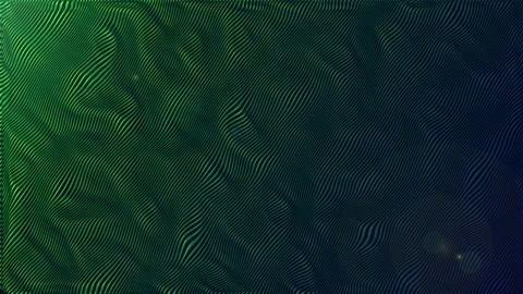 Abstract Green Textured Wave Pattern Background with Blue and Purple Light Stock Footage 341344769