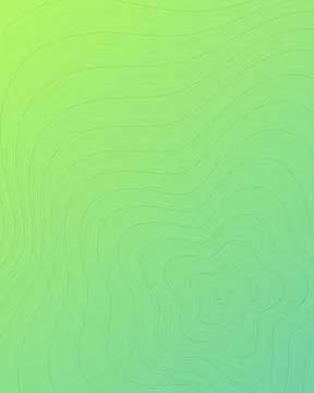 Abstract Green Topographic Map Background with Minimalist Gradient and Cont.. Illustrazione stock