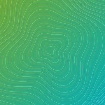 Abstract green topographic map background with white contour lines for geog.. Ilustração Stock