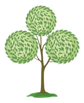 Abstract green tree. Stock Illustration