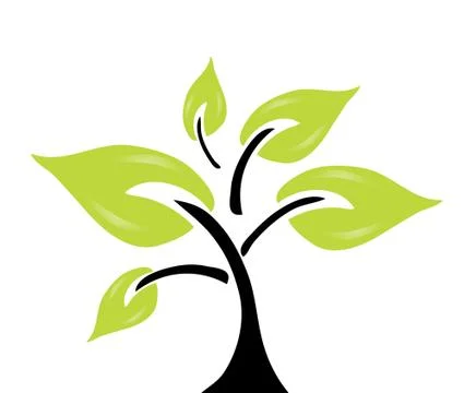 Abstract green tree Stock Illustration