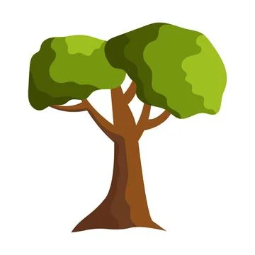 Abstract green tree on white background - Vector Abstract green tree on wh... Stock Photos