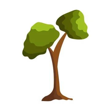 Abstract green tree on white background - Vector Abstract green tree on wh... Stock Photos