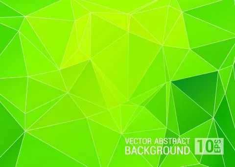 Abstract green triangle background, vector illustration eps10 Illustrazione stock