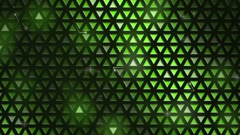 Abstract Green Triangle Grid Texture Motion Loop Background Stock Footage 346935685