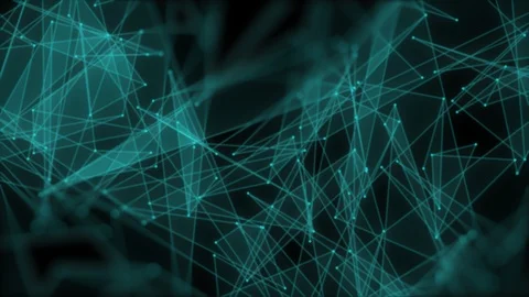 Abstract Green Triangle Polygon Geometric Screensaver Background Video stock 98300439