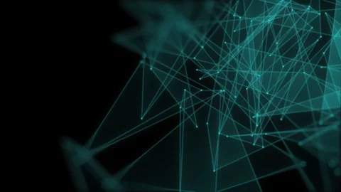 Abstract Green Triangle Polygon Geometric Screensaver Stock Footage 101410397