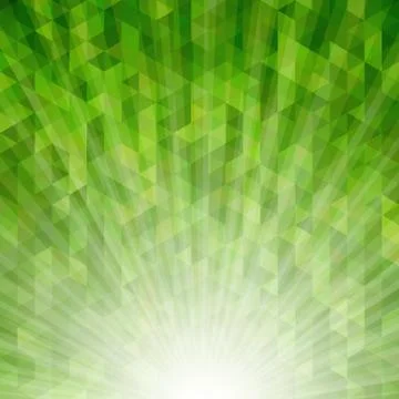 Abstract Green Triangular Background Illustrazione stock