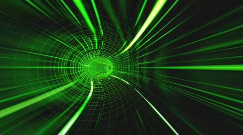 Abstract green tunnel background Stock Footage 617468