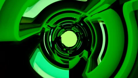 Abstract Green Tunnel Stock Footage 289121739