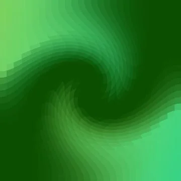 Abstract Green Twirl Pixelated Vector Background Stock Illustration
