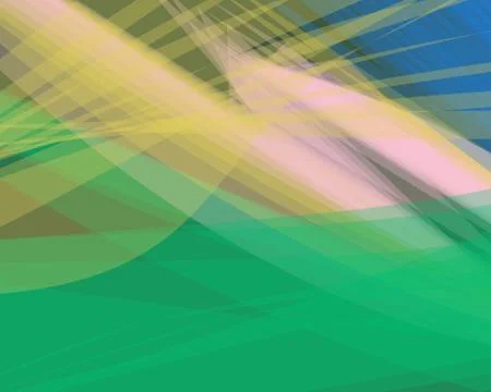 Abstract green vector background banner, transparent wave lines shapes Stock Illustration