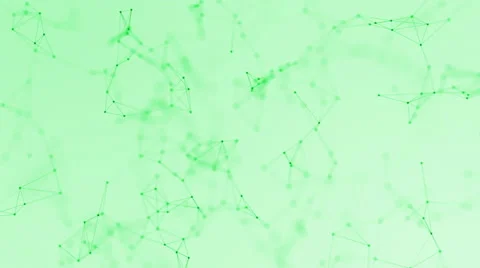 Abstract green vector background with lines and dots Stock Footage 66682518