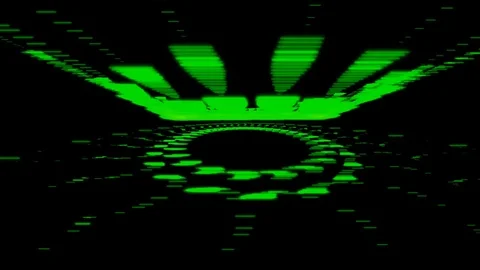 Abstract green vj loop Stockbeeldmateriaal 91555526