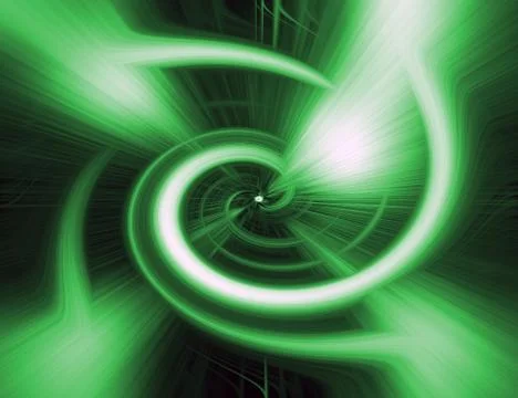 Abstract green vortex design background Stock Illustration