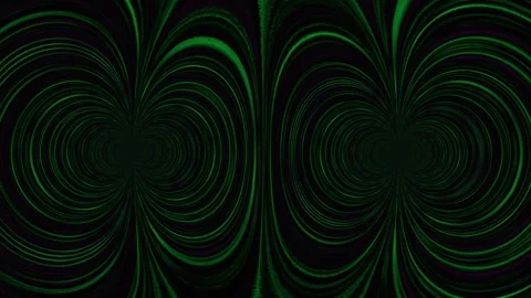 Abstract Green Vortex Design or Electric Discharge Green on a Black Background Stock Footage 326506316