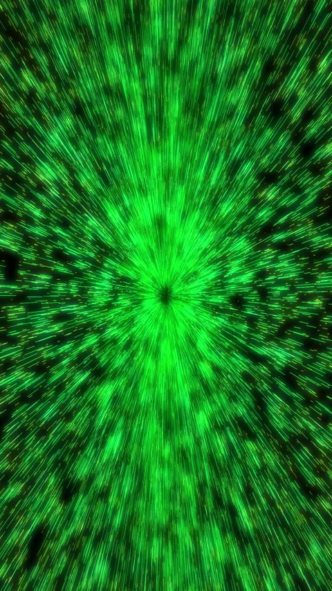 Abstract green warp speed motion background with radial blur Vídeos de archivo 336933947