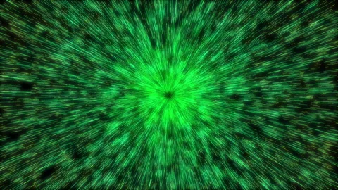 Abstract green warp speed motion background with radial blur Vídeos de archivo 336933953
