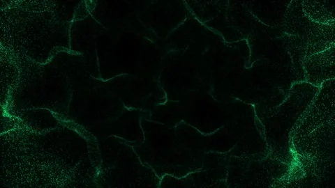 Abstract green water caustics on a black background Stock Footage 322088388