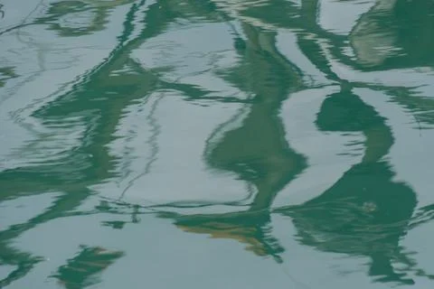 Abstract Green Water Reflection Composition Stock Photos