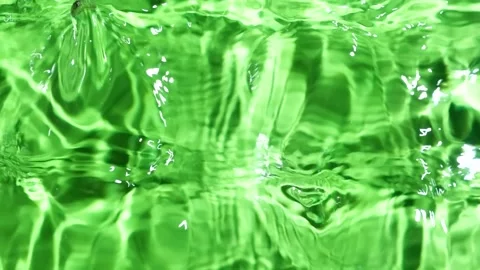 Abstract green water surface background with gentle waves and copy space in slow Stock Footage 343004959