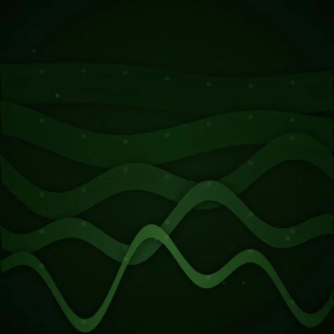 Abstract green wave background animation for modern design elements Stock Footage 345689810