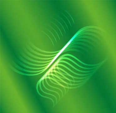 Abstract green wave background Stock-Illustration