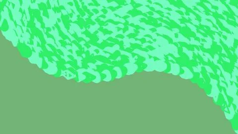 Abstract green wave background with pixel pattern texture 库存插图