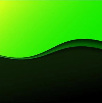Abstract green wave background with stripes 스톡 일러스트