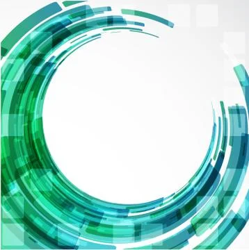 Abstract Green Wave background. Vector Stock Illustration