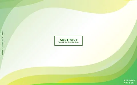 Abstract Green wave background Vector Stock Illustration