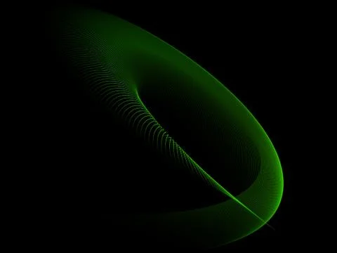 Abstract Green Wave Backgrounds Stock Illustration