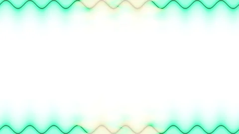 Abstract Green Wave Frame Stock Footage 284402683