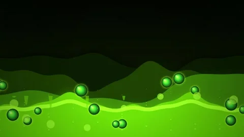 Abstract green wave gradient background for technology and digital presentati Stock Footage 344516188