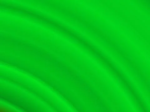 Abstract Green Wave Gradient Background with Smooth Modern Curves Stock Illustration