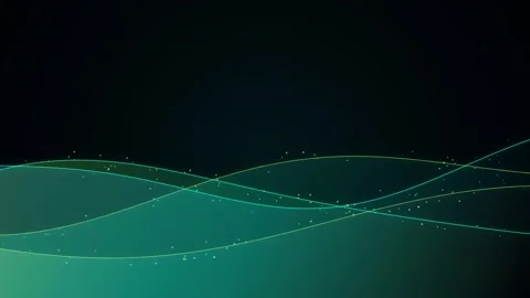 Abstract green wave motion background with glowing particles and smooth cur.. 스톡 동영상 346280471