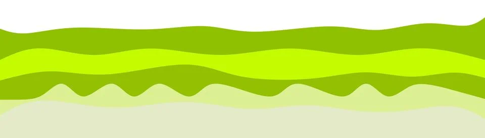 Abstract green wave pattern, organic flowing lines, minimalist nature backg.. Illustrazione stock