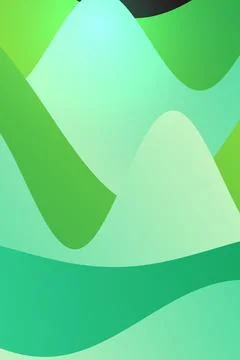 Abstract Green Wave Pattern Stock Photos