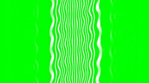 Abstract Green Wave Pattern with Vibrant Lines. Digital Art for Modern Design Stock Illustration