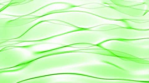 Abstract green wave in the slow motion on the white background Stock Footage 82445709
