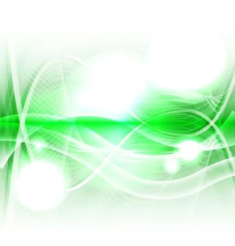 Abstract Green wave on white background vector Stock Illustration