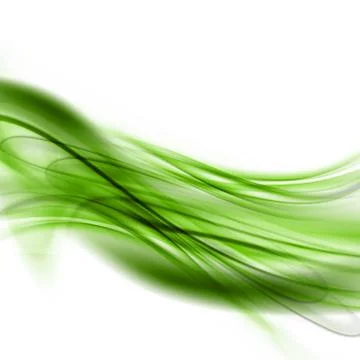 Abstract Green Waved Background Stock Illustration