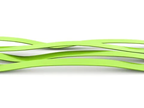 Abstract green waves background Stock Illustration