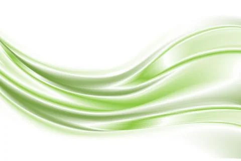 Abstract green waves background. Vector illustration. Stock Illustration