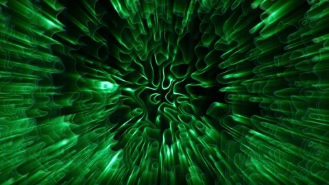 Abstract green waves. Cyclic video Stock Footage 158044197