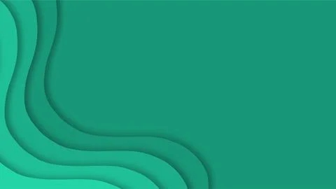 Abstract Green Waves Design for Background or Art Projects. Stock Illustration